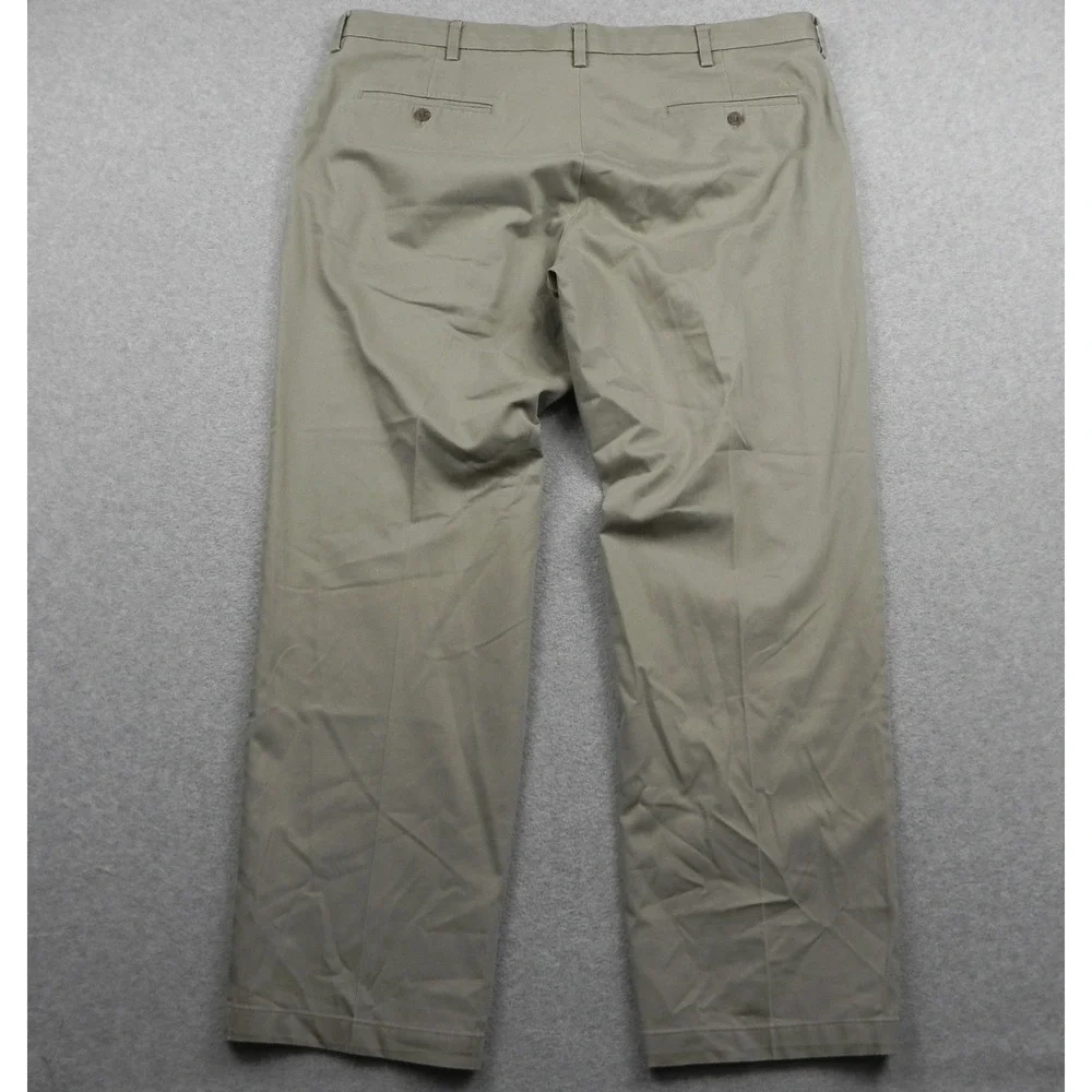 Dockers Signature Khaki Pants Mens 42x32 Classic Fit Tan Flex Comfort Chinos